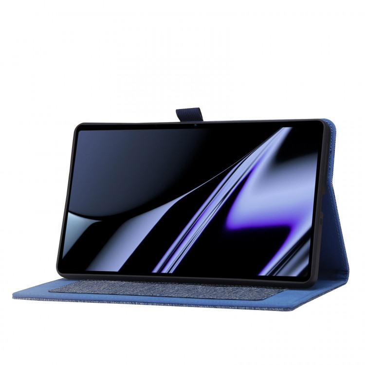 Чехол Business Style для Realme Pad Mini 8.7 дюйма (серо-голубой)