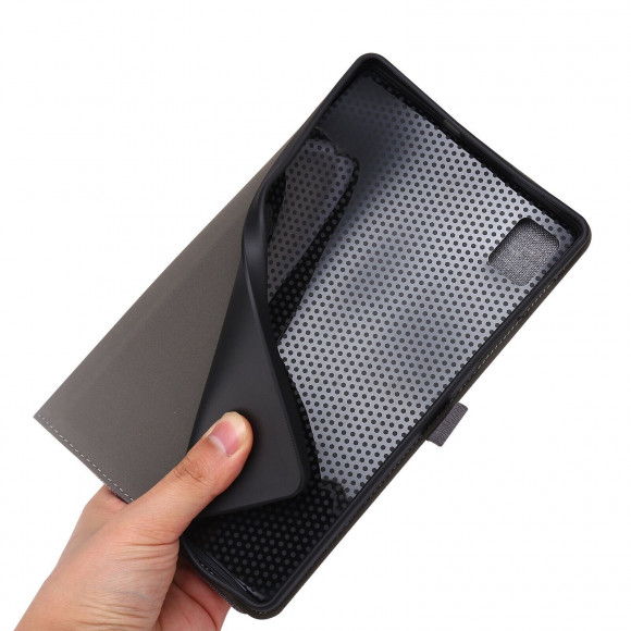 Чехол Business Style для Realme Pad Mini 8.7 дюйма (серо-голубой) Чехол Business Style для Realme Pad Mini 8.7 дюйма (серо-голубой)