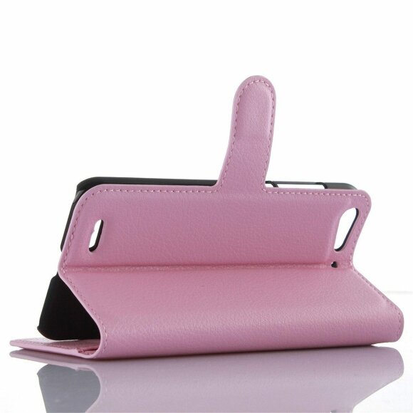 Чехол-книжка с визитницей для ZTE Blade X7 / V6 (розовый)