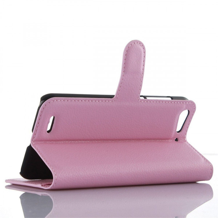 Чехол-книжка с визитницей для ZTE Blade X7 / V6 (розовый)