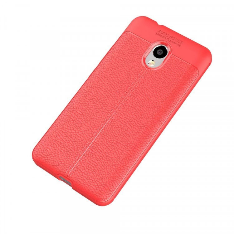 Чехол-накладка Litchi Grain для Meizu M5s (красный)