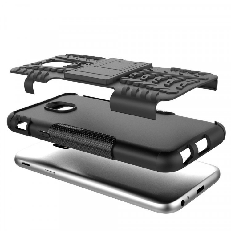 Чехол Hybrid Armor для Samsung Galaxy J3 2017 (черный)