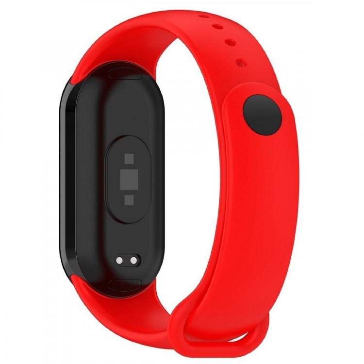 Силиконовый ремешок для Xiaomi Mi Smart Band 8, Xiaomi Mi Band 8 (красный)