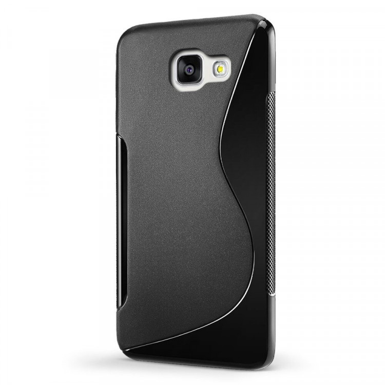 Нескользящий чехол для Samsung Galaxy A3 (2017) SM-A320F (черный)
