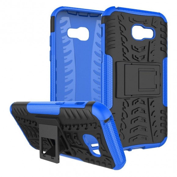 Чехол Hybrid Armor для Samsung Galaxy A5 (2017) SM-A520F (черный + голубой) Чехол Hybrid Armor для Samsung Galaxy A5 (2017) SM-A520F (черный + голубой)