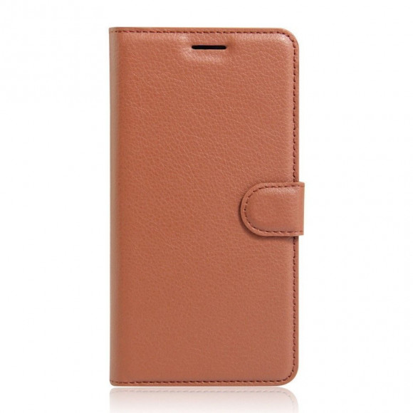 Чехол с визитницей для Samsung Galaxy C5 (коричневый)