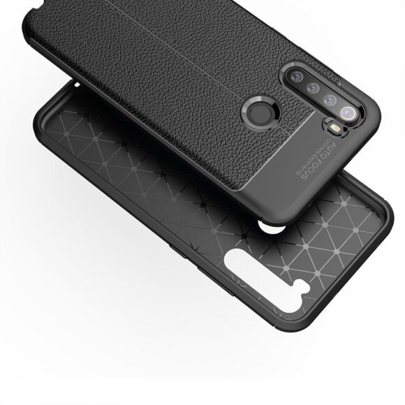 Чехол-накладка Litchi Grain для Xiaomi Redmi Note 8 (красный) Чехол-накладка Litchi Grain для Xiaomi Redmi Note 8 (красный)