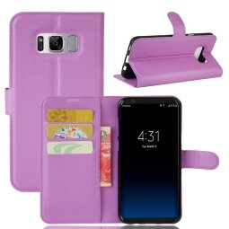 Чехол с визитницей для Samsung Galaxy S8 (фиолетовый)