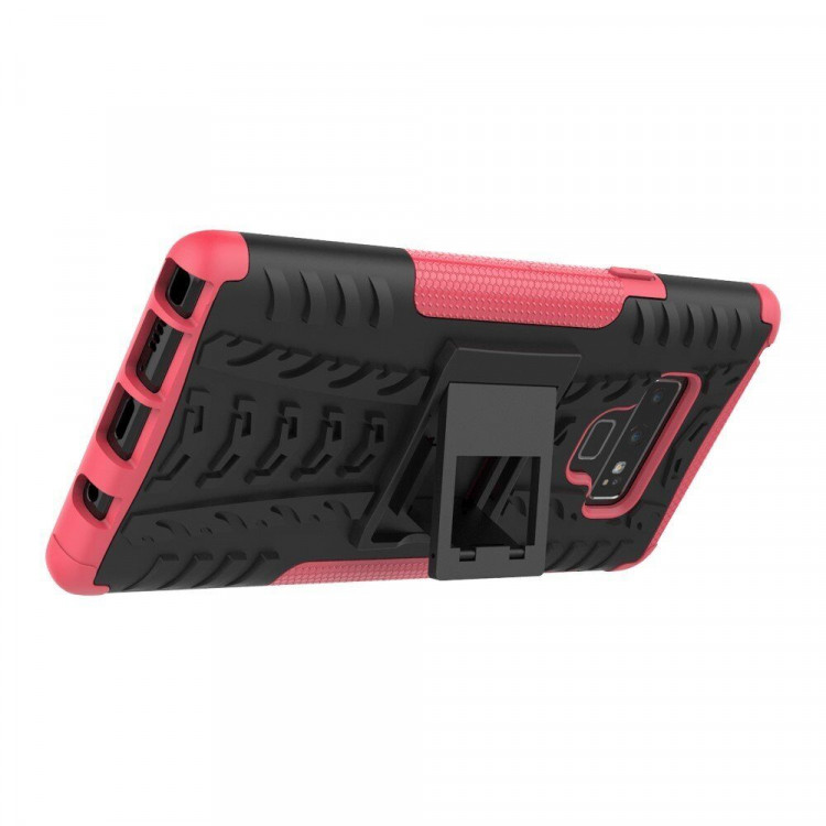 Чехол Hybrid Armor для Samsung Galaxy Note 9 (черный + розовый)