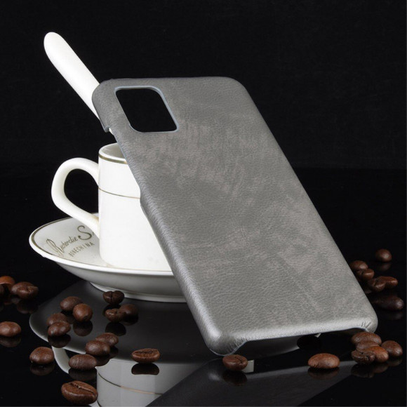 Кожаная накладка-чехол для Samsung Galaxy A51 (серый) Кожаная накладка-чехол для Samsung Galaxy A51 (серый)