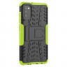 Чехол Hybrid Armor для Samsung Galaxy A41 (черный + зеленый)