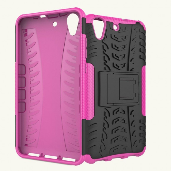 Чехол Hybrid Armor для Huawei Y6 II (черный + розовый) Чехол Hybrid Armor для Huawei Y6 II (черный + розовый)