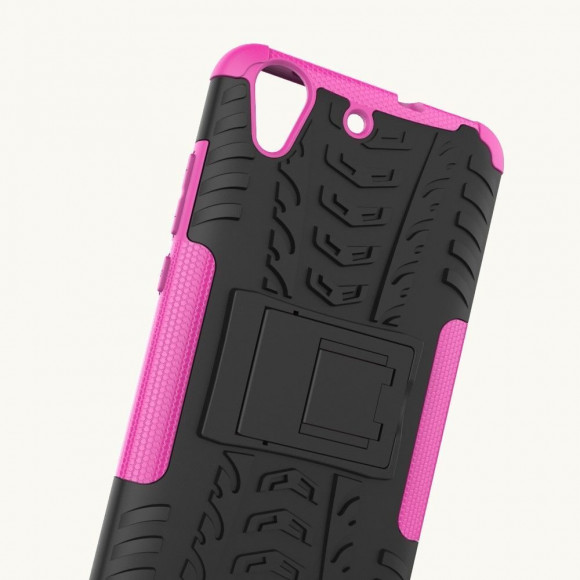Чехол Hybrid Armor для Huawei Y6 II (черный + розовый) Чехол Hybrid Armor для Huawei Y6 II (черный + розовый)