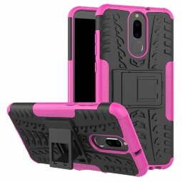 Чехол Hybrid Armor для Huawei Mate 10 Lite / Nova 2i (черный + розовый)