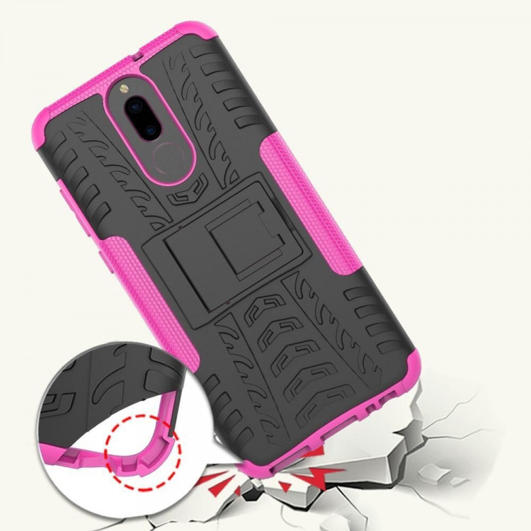 Чехол Hybrid Armor для Huawei Mate 10 Lite / Nova 2i (черный + розовый)