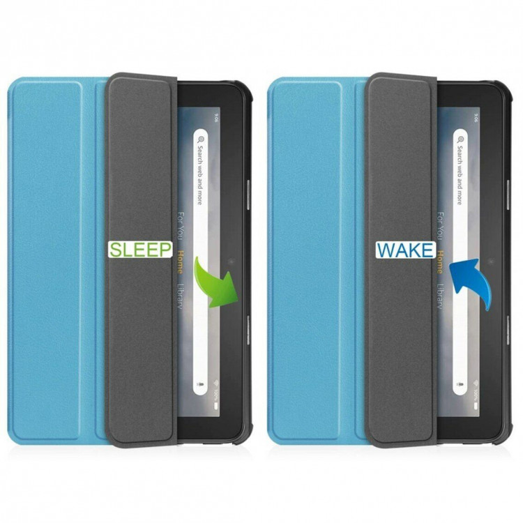 Планшетный чехол для Amazon Fire 7 (2022) (голубой)