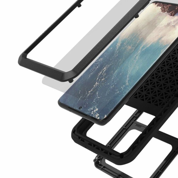 Гибридный чехол LOVE MEI для Samsung Galaxy S20+ (Plus) (черный) Гибридный чехол LOVE MEI для Samsung Galaxy S20+ (Plus) (черный)