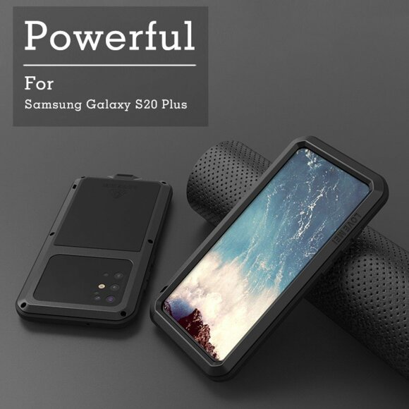 Гибридный чехол LOVE MEI для Samsung Galaxy S20+ (Plus) (черный) Гибридный чехол LOVE MEI для Samsung Galaxy S20+ (Plus) (черный)