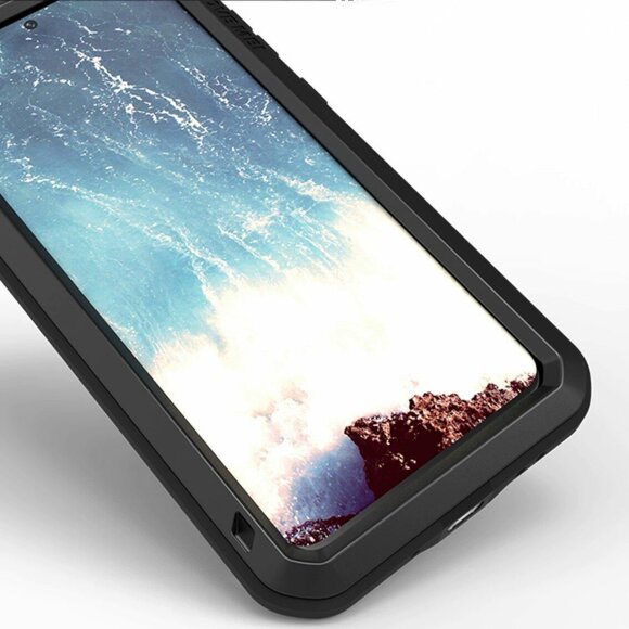 Гибридный чехол LOVE MEI для Samsung Galaxy S20+ (Plus) (черный) Гибридный чехол LOVE MEI для Samsung Galaxy S20+ (Plus) (черный)