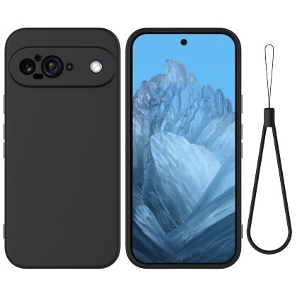Силиконовый чехол Mobile Shell для Google Pixel 9 (черный)