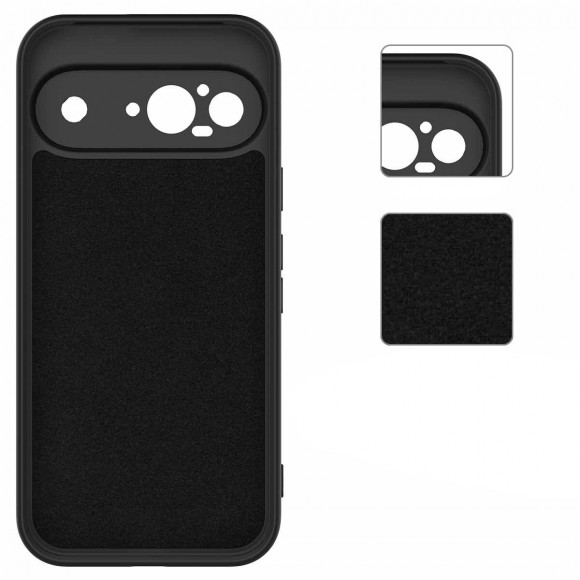 Силиконовый чехол Mobile Shell для Google Pixel 9 (черный) Силиконовый чехол Mobile Shell для Google Pixel 9 (черный)