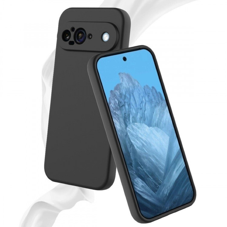 Силиконовый чехол Mobile Shell для Google Pixel 9 (черный)