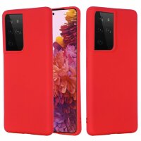 Силиконовый чехол Mobile Shell для Samsung Galaxy S21 Ultra (красный)