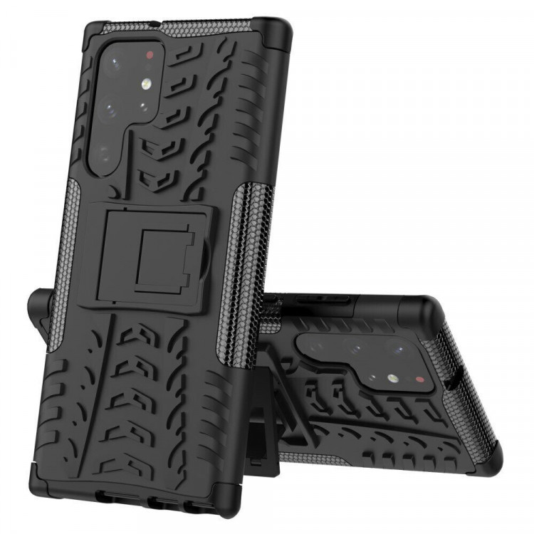 Чехол Hybrid Armor для Samsung Galaxy S22 Ultra (черный)