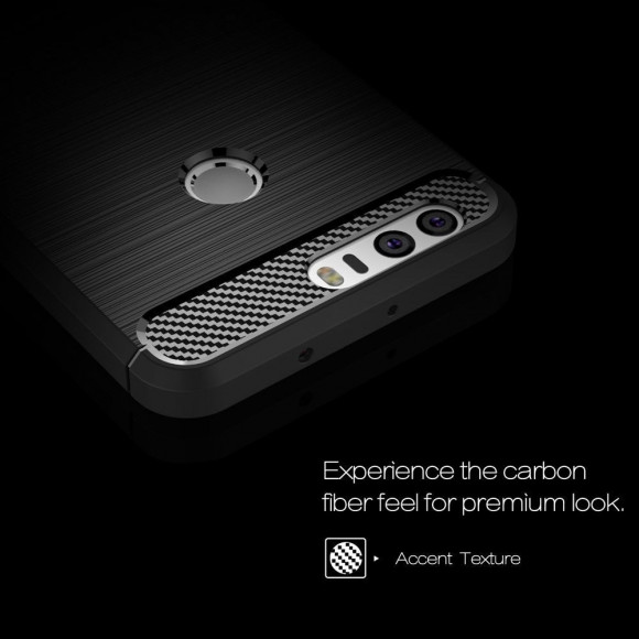 Чехол-накладка Carbon Fibre для Huawei Honor 8 (темно-синий)