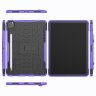 Чехол Hybrid Armor для iPad Pro 11 (2022, 2021, 2020) (черный + фиолетовый)