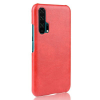 Кожаная накладка-чехол для Huawei Honor 20 Pro (красный)