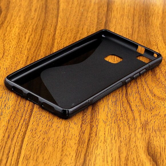 Нескользящий чехол для Huawei P9 Lite (черный) Нескользящий чехол для Huawei P9 Lite (черный)