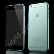 Чехол из мягкого пластика для iPhone 6 Plus (сине-зеленый)