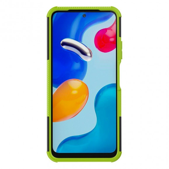 Чехол Hybrid Armor для Xiaomi Redmi Note 11 / Redmi Note 11S (черный + зеленый) Чехол Hybrid Armor для Xiaomi Redmi Note 11 / Redmi Note 11S (черный + зеленый)