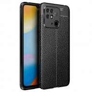 Чехол-накладка Litchi Grain для Xiaomi Redmi 10C (черный) Чехол-накладка Litchi Grain для Xiaomi Redmi 10C (черный)