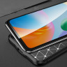 Чехол-накладка Litchi Grain для Xiaomi Redmi 10C (черный)