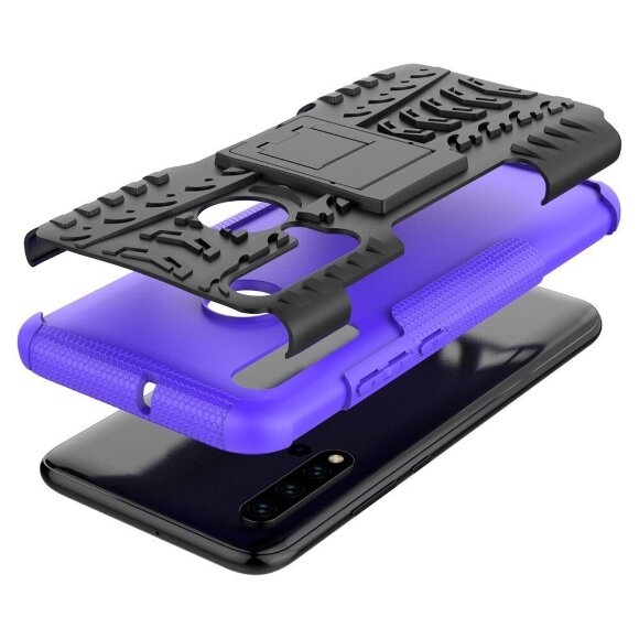 Чехол Hybrid Armor для Huawei P20 lite (2019) / nova 5i (черный + фиолетовый) Чехол Hybrid Armor для Huawei P20 lite (2019) / nova 5i (черный + фиолетовый)