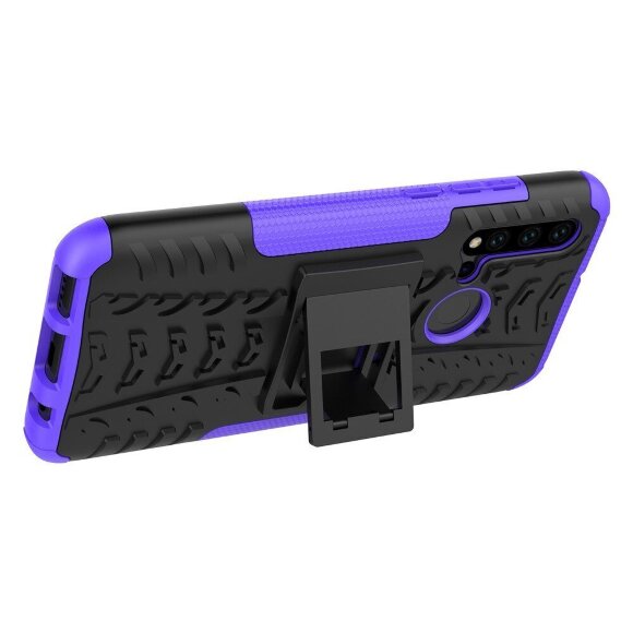Чехол Hybrid Armor для Huawei P20 lite (2019) / nova 5i (черный + фиолетовый) Чехол Hybrid Armor для Huawei P20 lite (2019) / nova 5i (черный + фиолетовый)