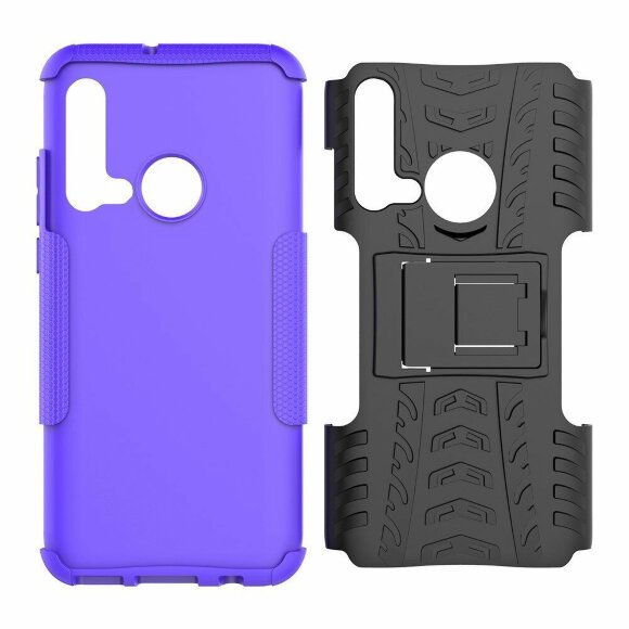 Чехол Hybrid Armor для Huawei P20 lite (2019) / nova 5i (черный + фиолетовый) Чехол Hybrid Armor для Huawei P20 lite (2019) / nova 5i (черный + фиолетовый)