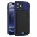 Чехол с отделением для карт и защитой камеры для iPhone 12 Pro Max (темно-синий)