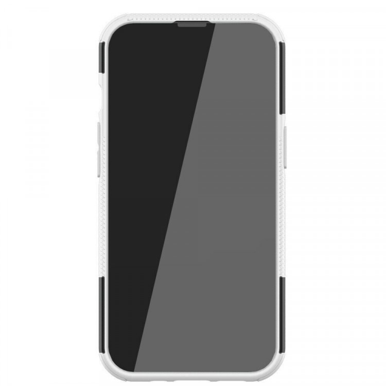 Чехол Hybrid Armor для iPhone 13 Pro (черный + белый)