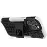 Чехол Hybrid Armor для iPhone 13 Pro (черный + белый)
