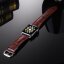 Кожаный ремешок Crocodile Texture для Apple Watch 40 и 38мм (кофе)