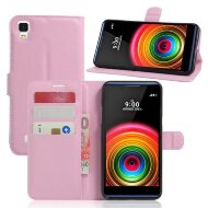 Чехол с визитницей для LG X Style K200DS (розовый) Чехол с визитницей для LG X Style K200DS (розовый)