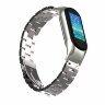 Стальной браслет для Xiaomi Mi Band 5 (серебряный)