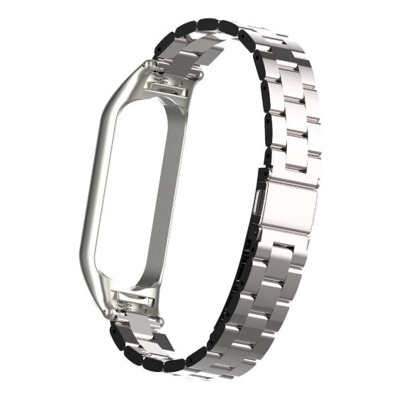 Стальной браслет для Xiaomi Mi Band 5 (серебряный)