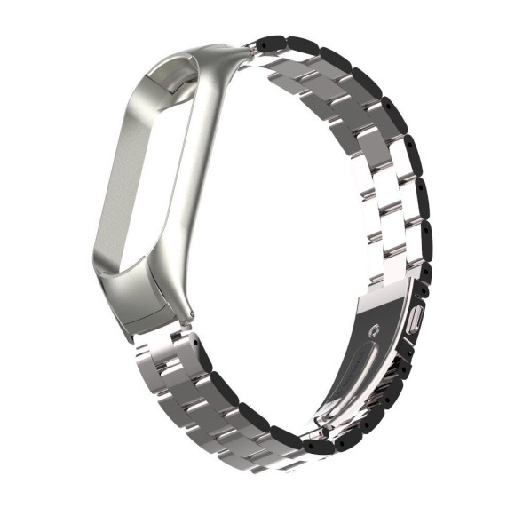 Стальной браслет для Xiaomi Mi Band 5 (серебряный)