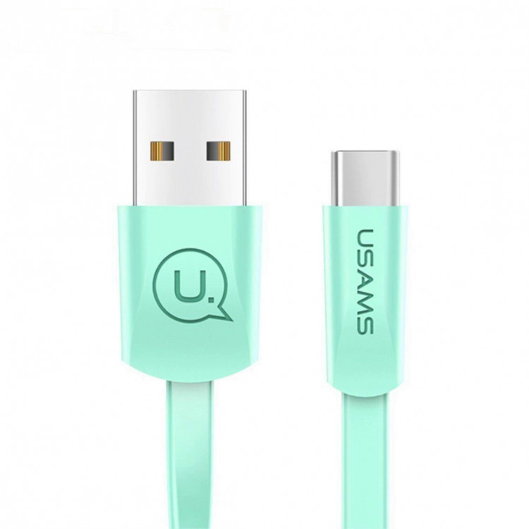 Кабель Usams U2 Type-C (зеленый)