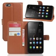 Чехол с визитницей для Lenovo Vibe C (коричневый) Чехол с визитницей для Lenovo Vibe C (коричневый)