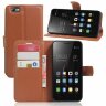 Чехол с визитницей для Lenovo Vibe C (коричневый)